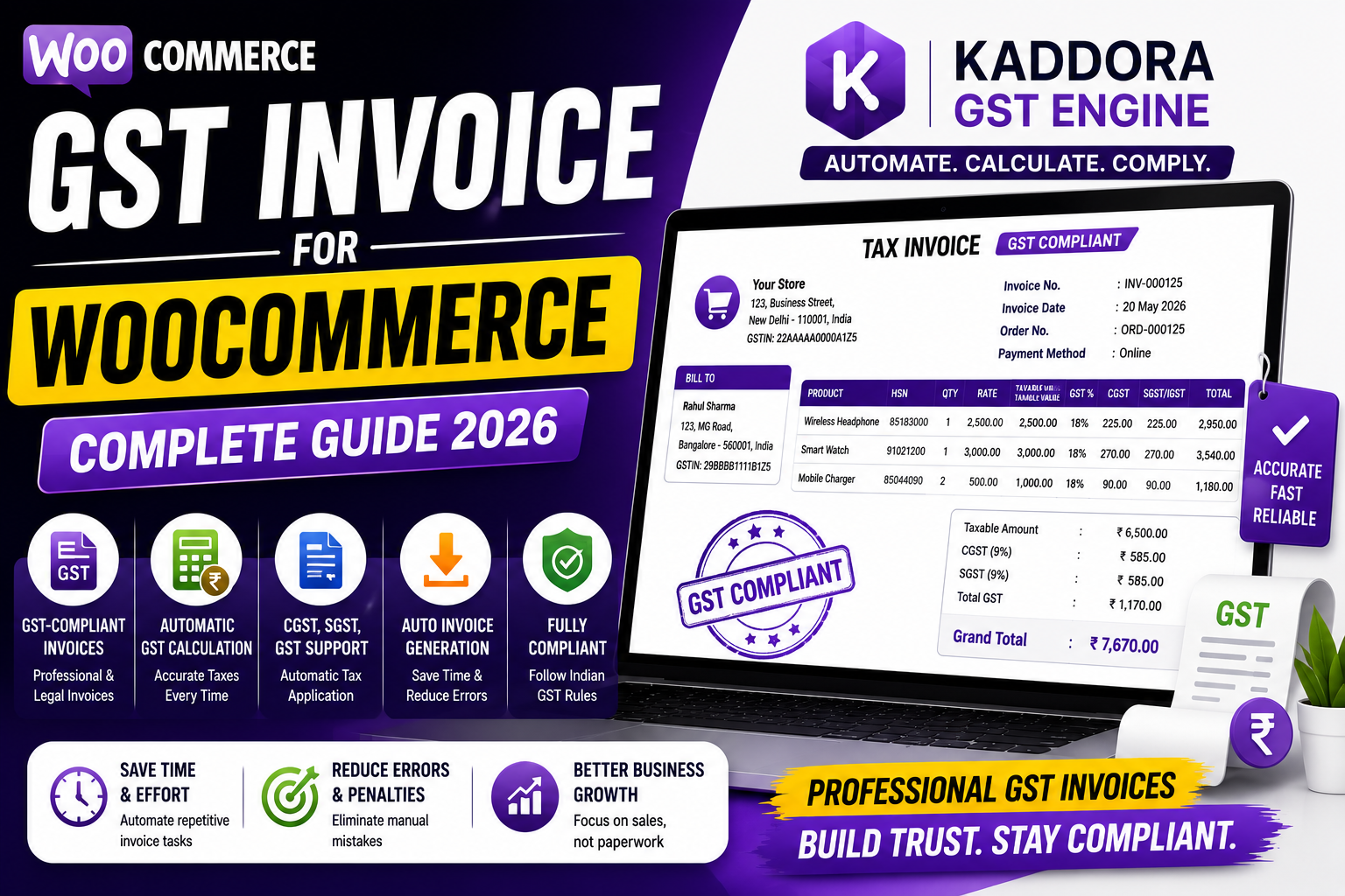 GST Invoice for WooCommerce | Complete Setup Guide