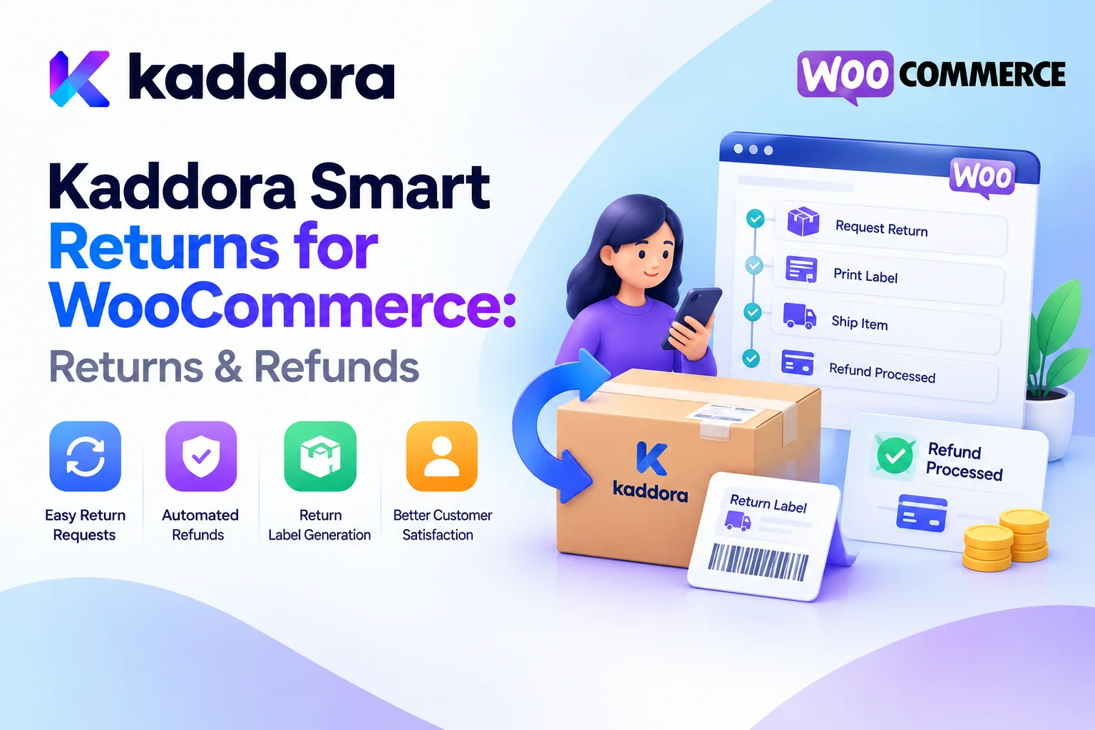 Kaddora Smart Returns for WooCommerce: Returns & Refunds