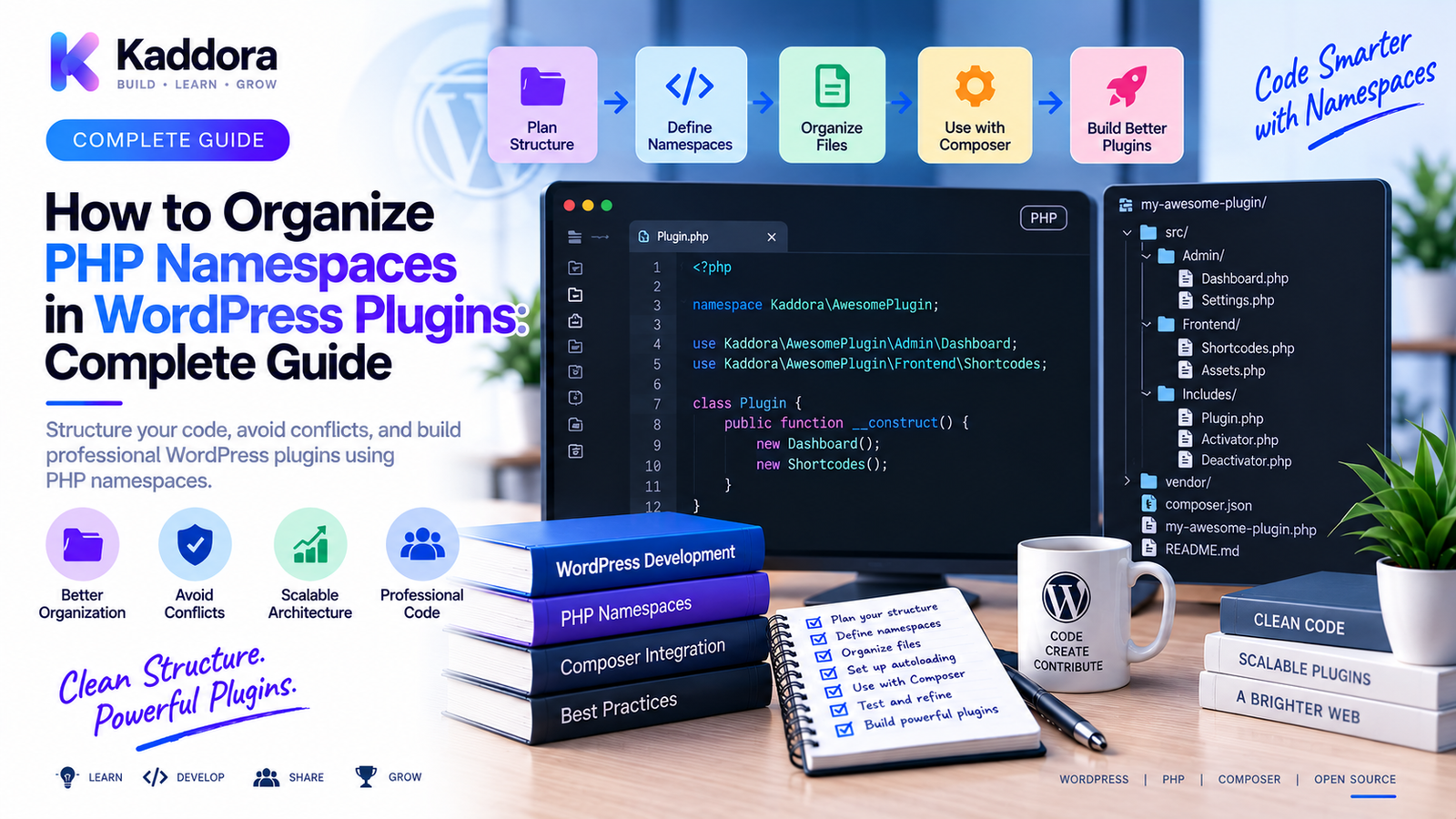 How to Organize PHP Namespaces in WordPress Plugins: Complete Guide