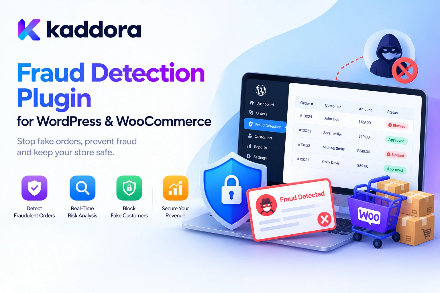 Kaddora Fraud Detection Plugin for WordPress & WooCommerce