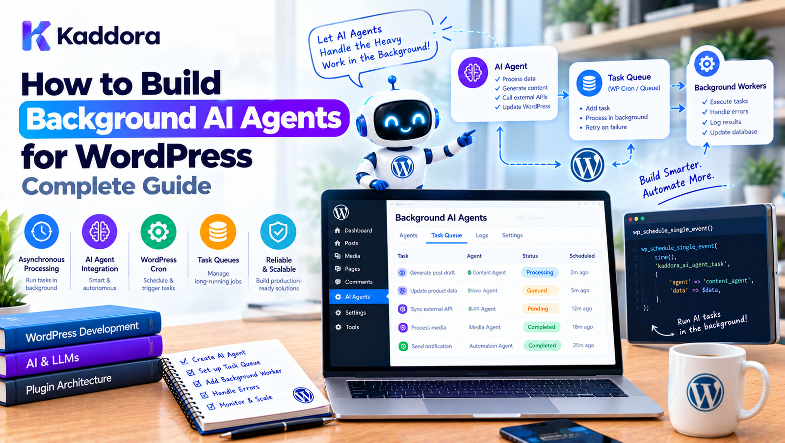 How to Build Background AI Agents for WordPress: Complete Guide