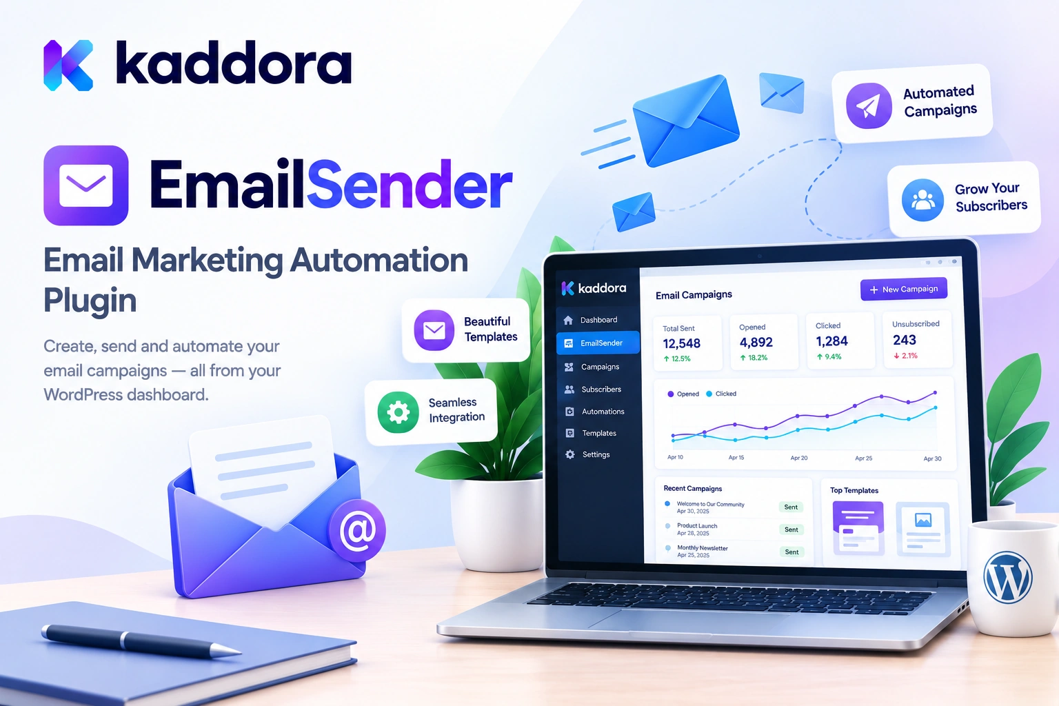 Kaddora EmailSender: Email Marketing Automation Plugin