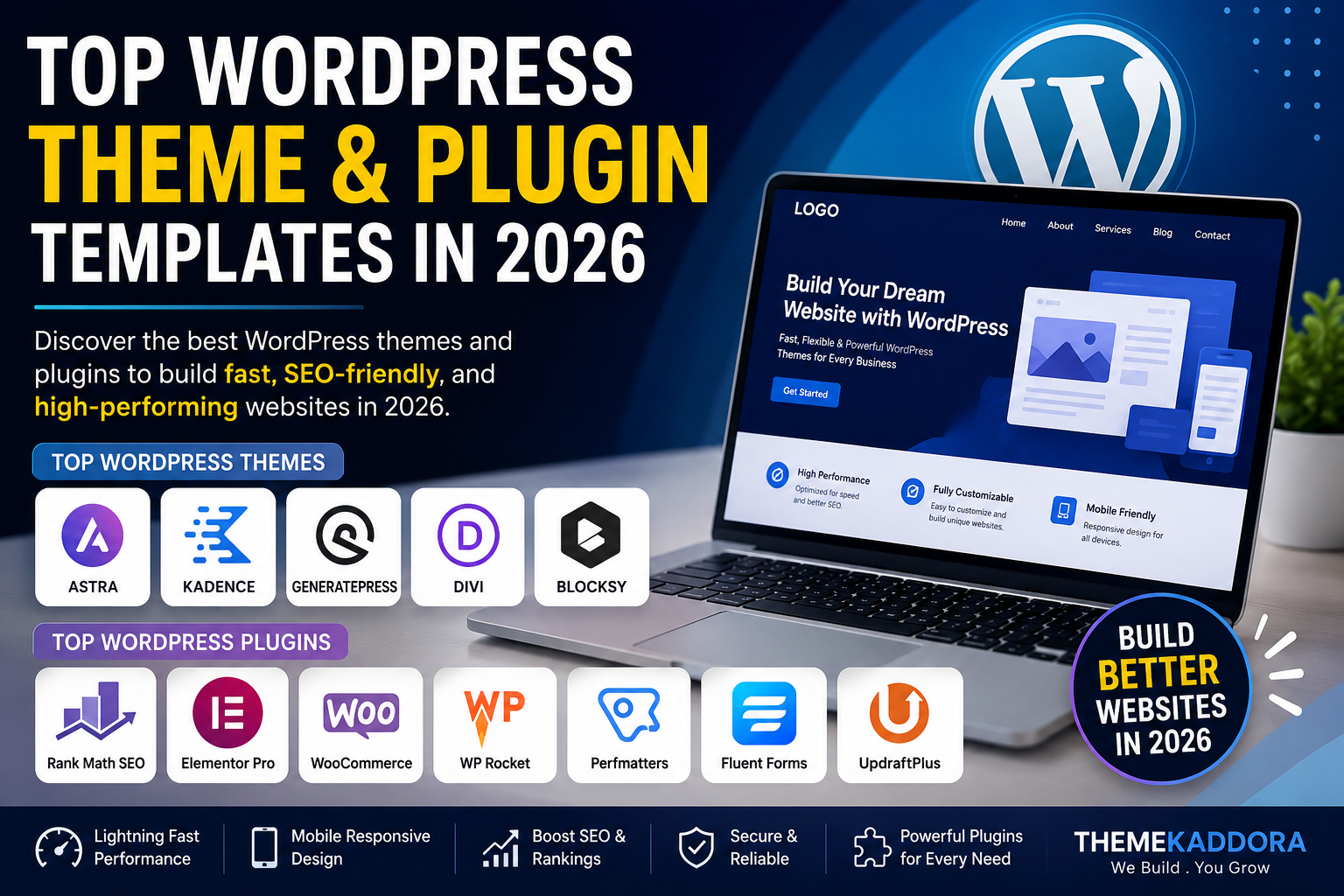 Top WordPress Theme and Plugin Templates in 2026