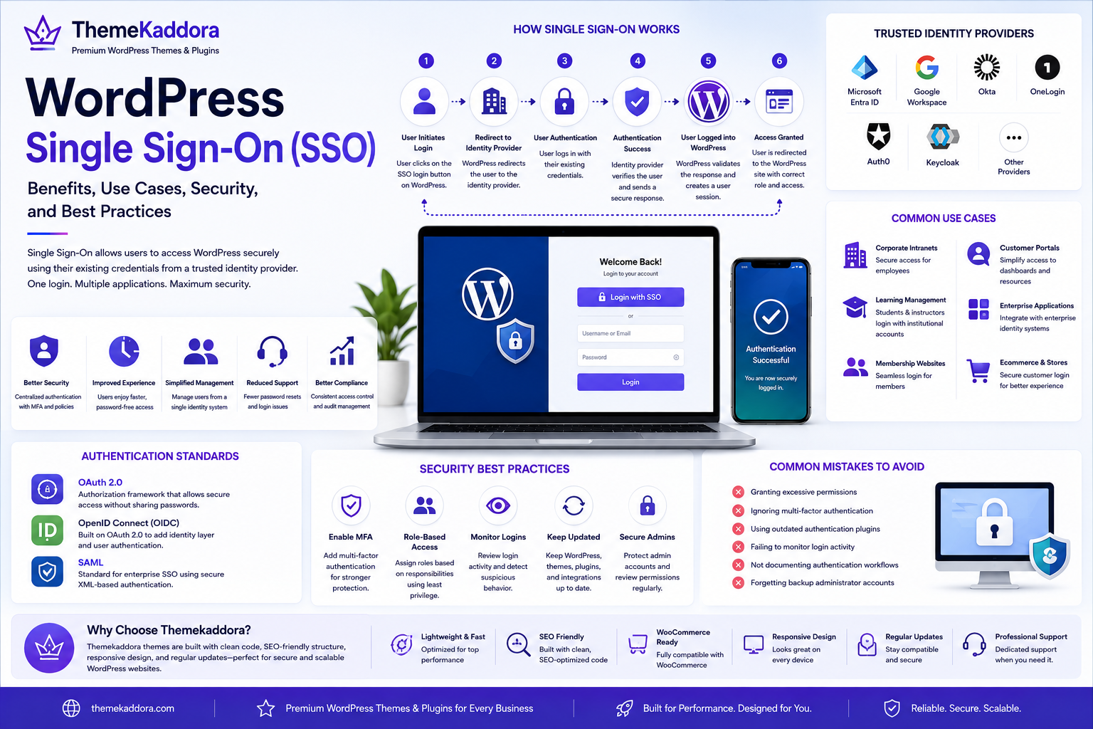 WordPress Single Sign-On (SSO): Benefits, Use Cases, Security, and Best Practices