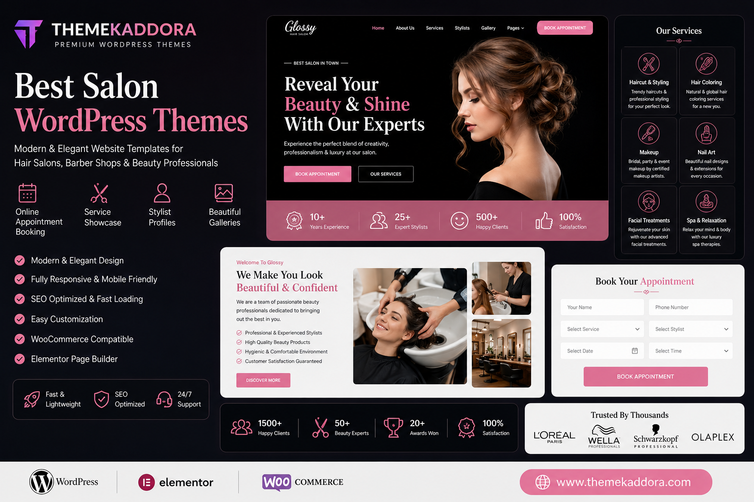 Best Salon WordPress Themes: Modern Website Templates for Hair Salons, Barber Shops & Beauty Professionals