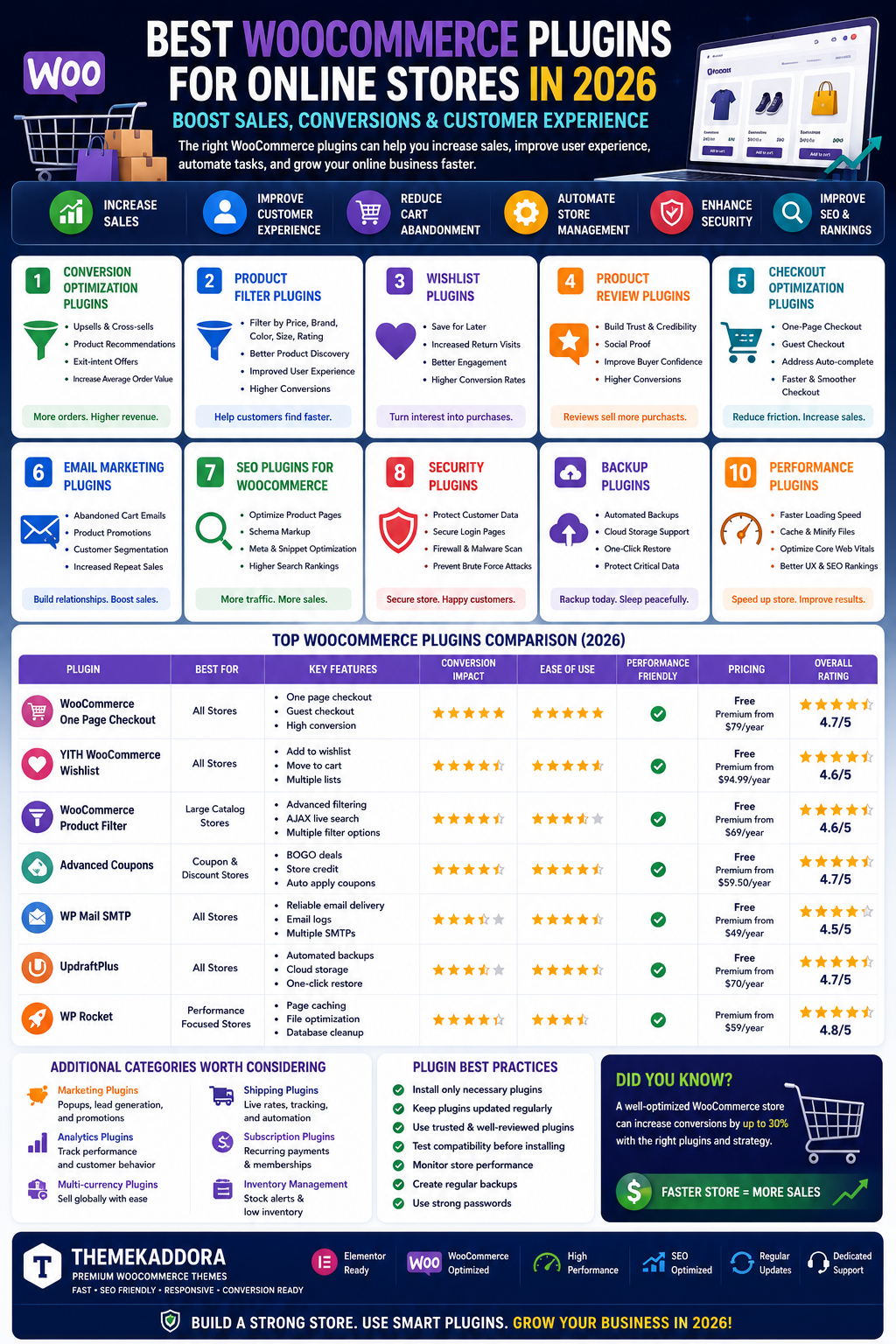 Best WooCommerce Plugins for Online Stores in 2026: Boost Sales, Conversions & Customer Experience