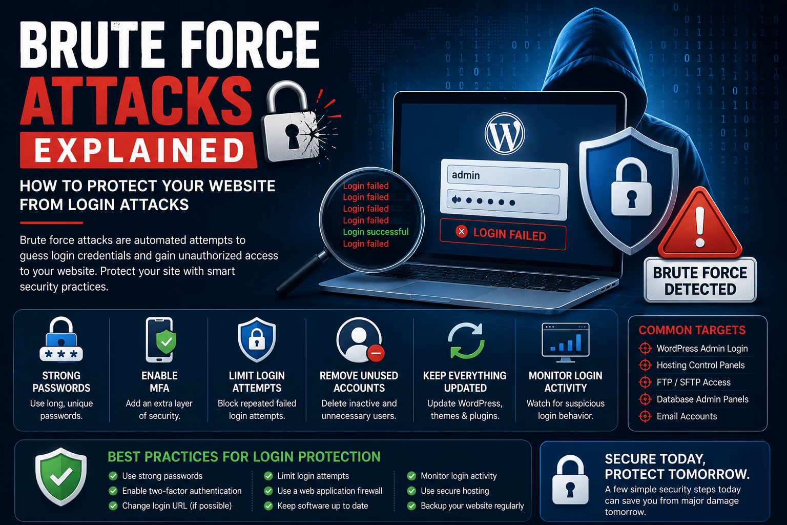 Brute Force Attacks Explained: How to Protect Your Website from Login Attacks