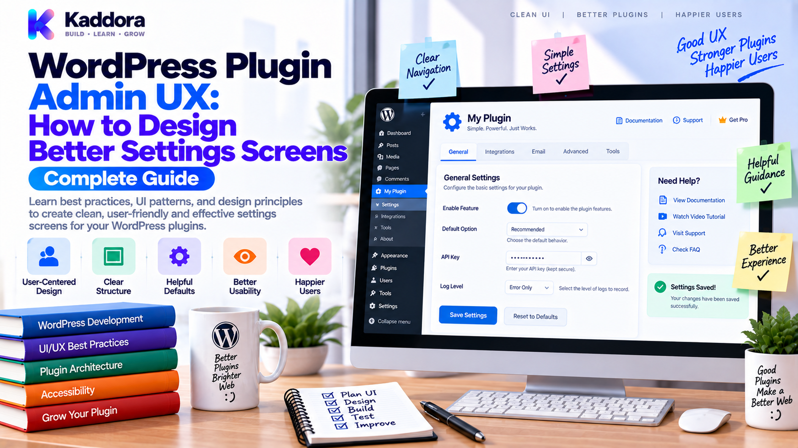 WordPress Plugin Admin UX: How to Design Better Settings Screens