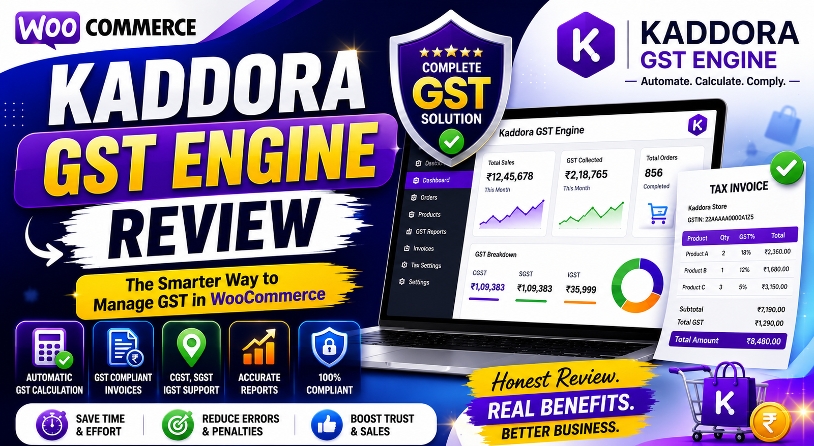 Kaddora GST Engine Review (2026) | Complete WooCommerce GST Plugin Review