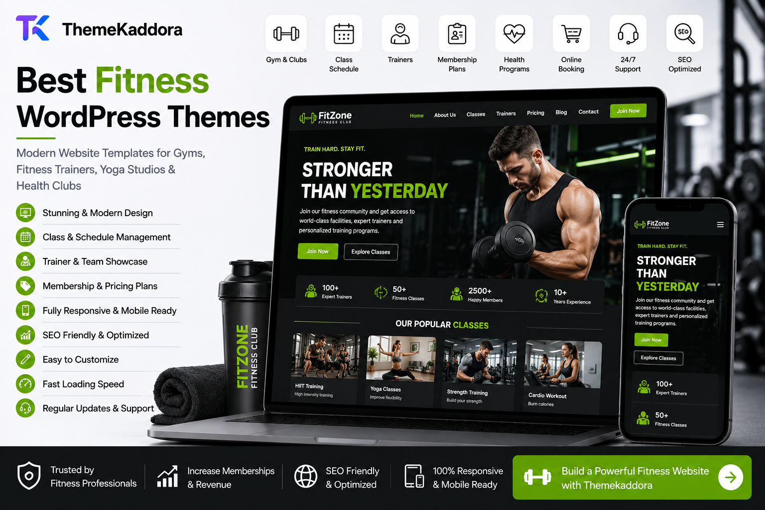 Best Fitness WordPress Themes | Gym & Personal Trainer Website Templates