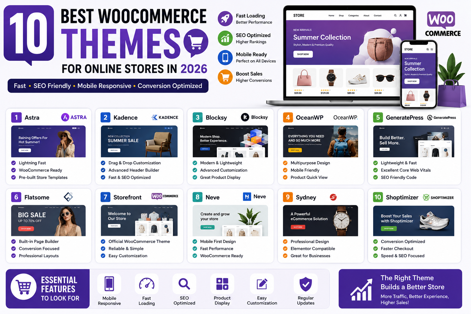 Best WooCommerce Themes for Online Stores in 2026