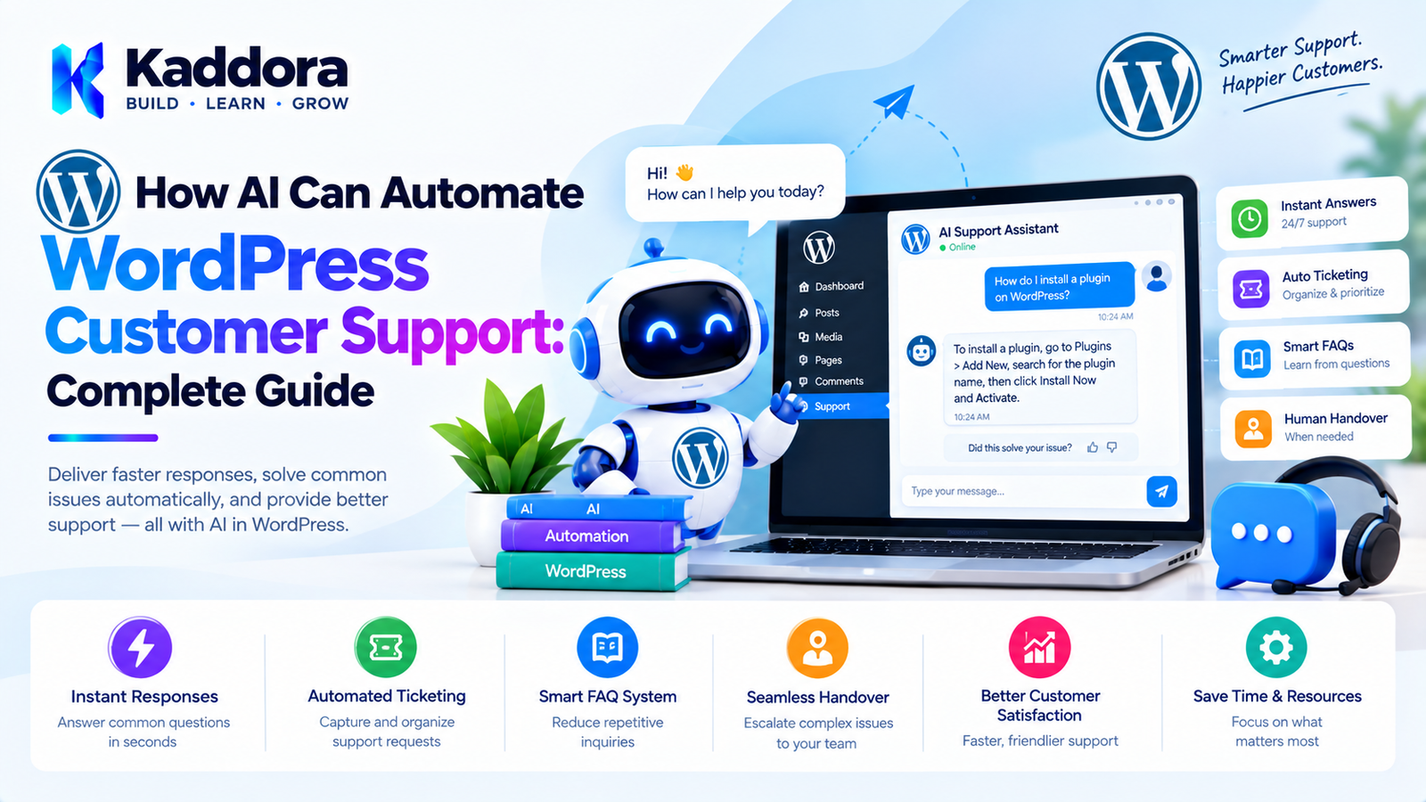 How AI Can Automate WordPress Customer Support: Complete Guide