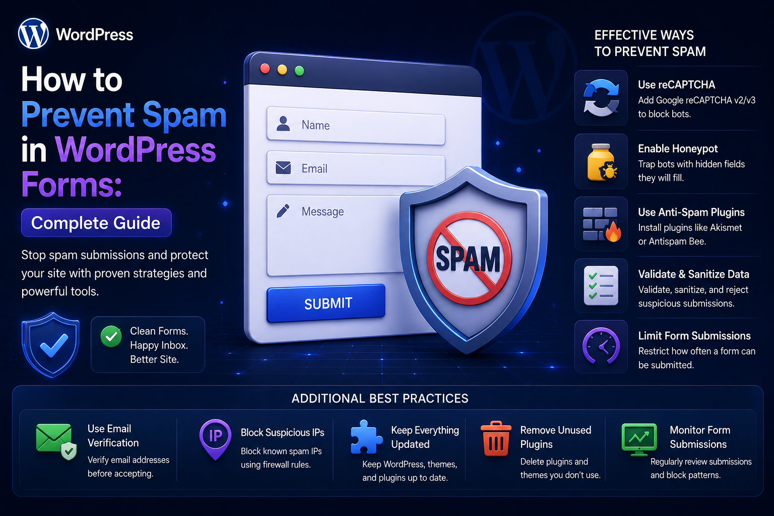 How to Prevent Spam in WordPress Forms: Complete Guide