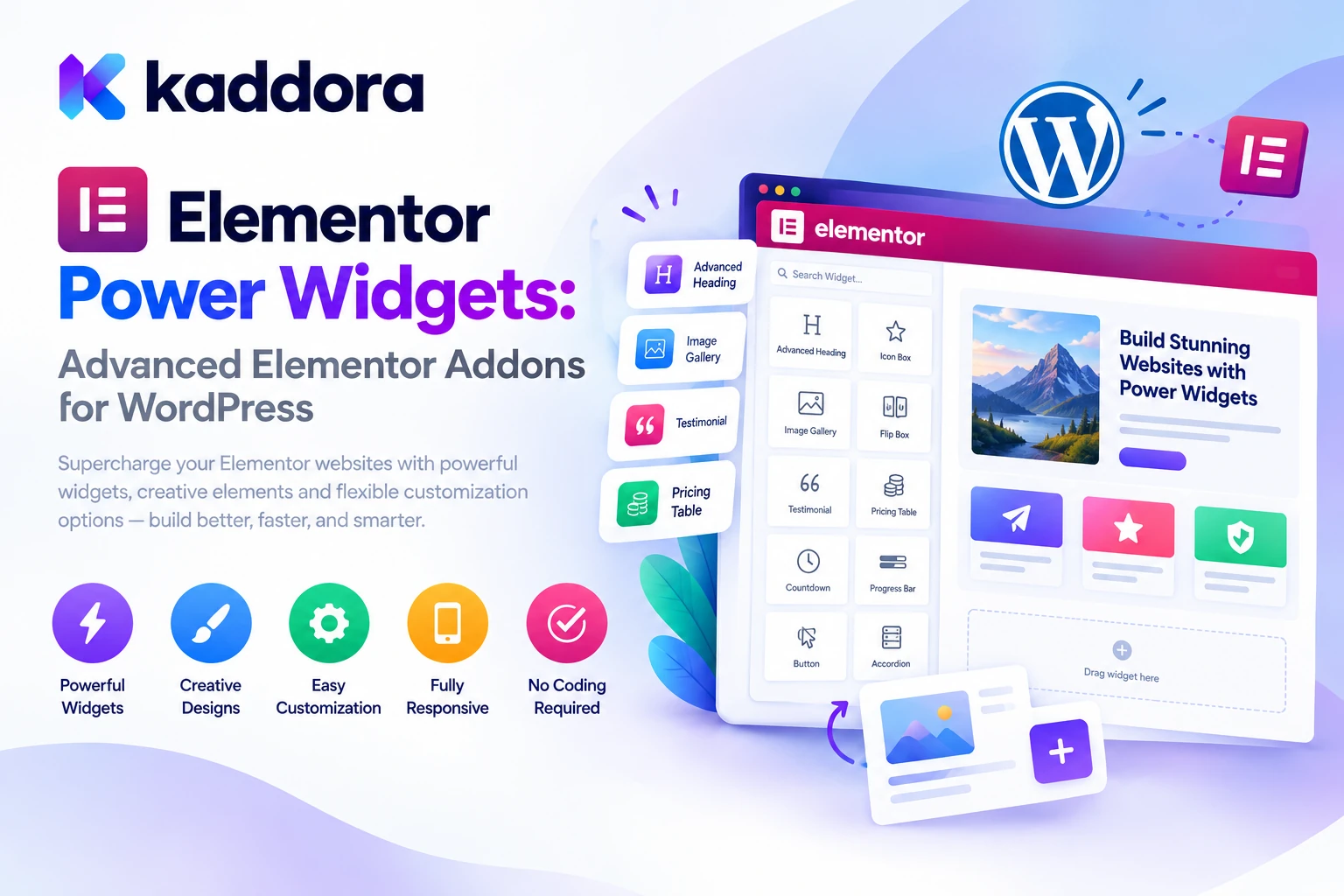 Kaddora Elementor Power Widgets: Advanced Elementor Addons for WordPress