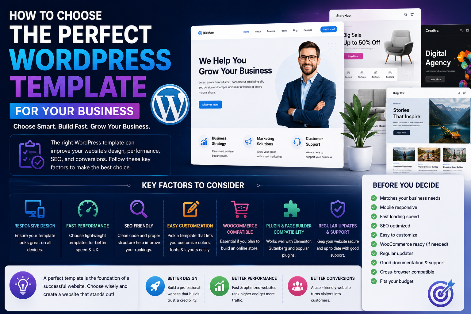 How to Choose the Perfect WordPress Template for Your Business