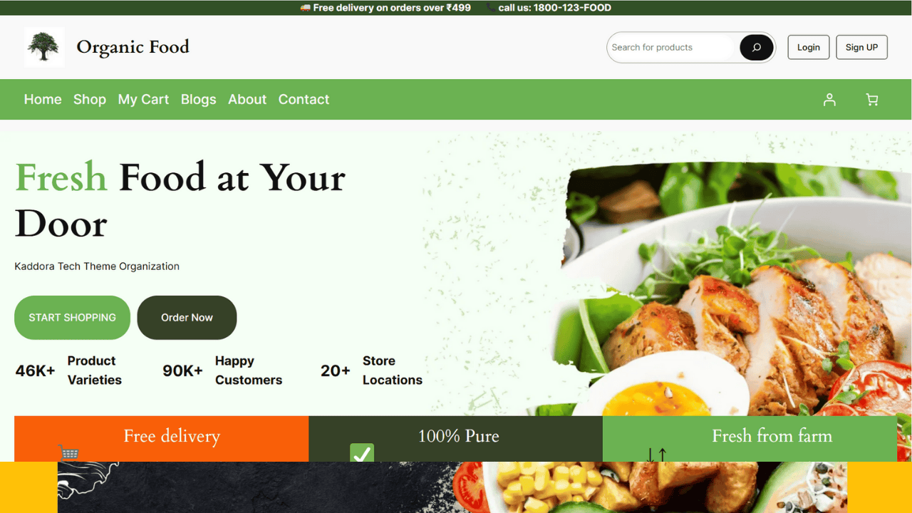 Organic Food & Farm Multipurpose WooCommerce Responsive WP Theme