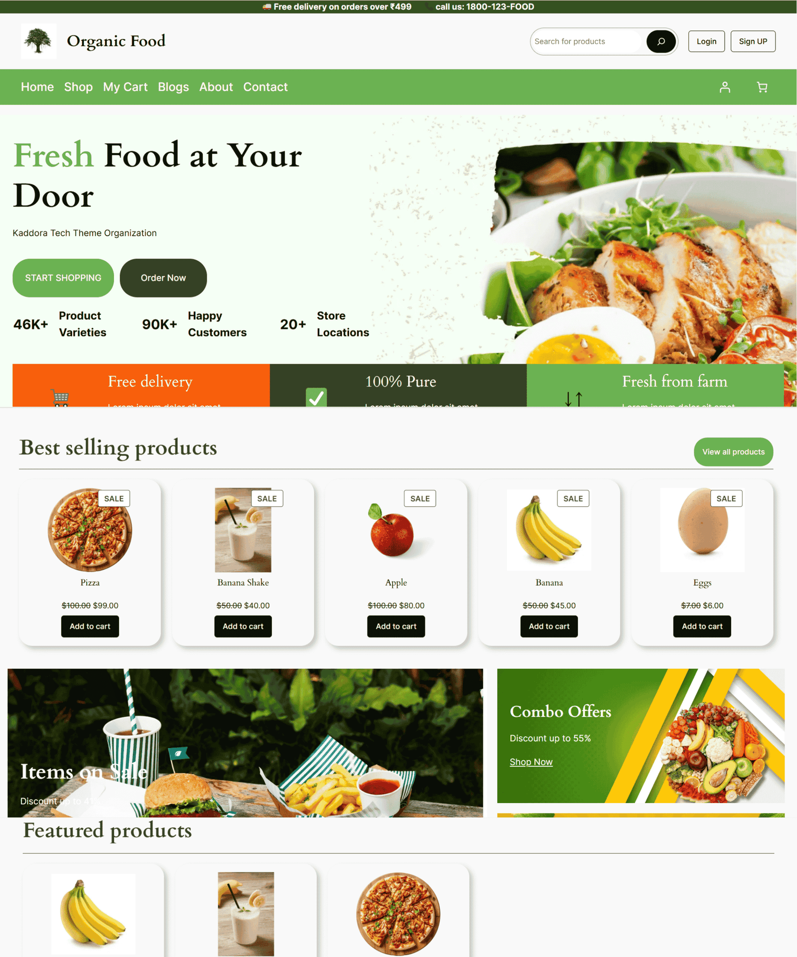 Organic Food & Farm Multipurpose WooCommerce Responsive WP Theme