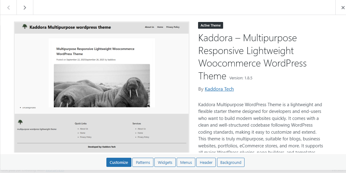 Kaddora – Multipurpose Responsive Lightweight WooCommerce WordPress Theme - Image 5